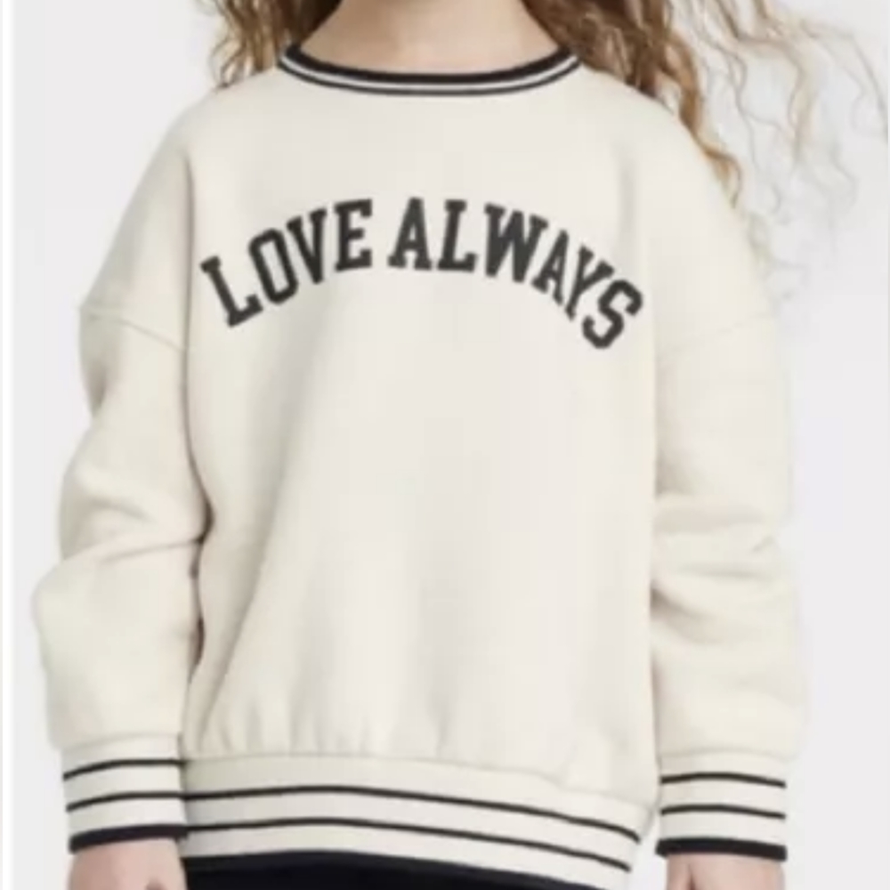 Kids Tops Graphic Sweatshirt - Cat & Jack NWT - Picture 1 of 2